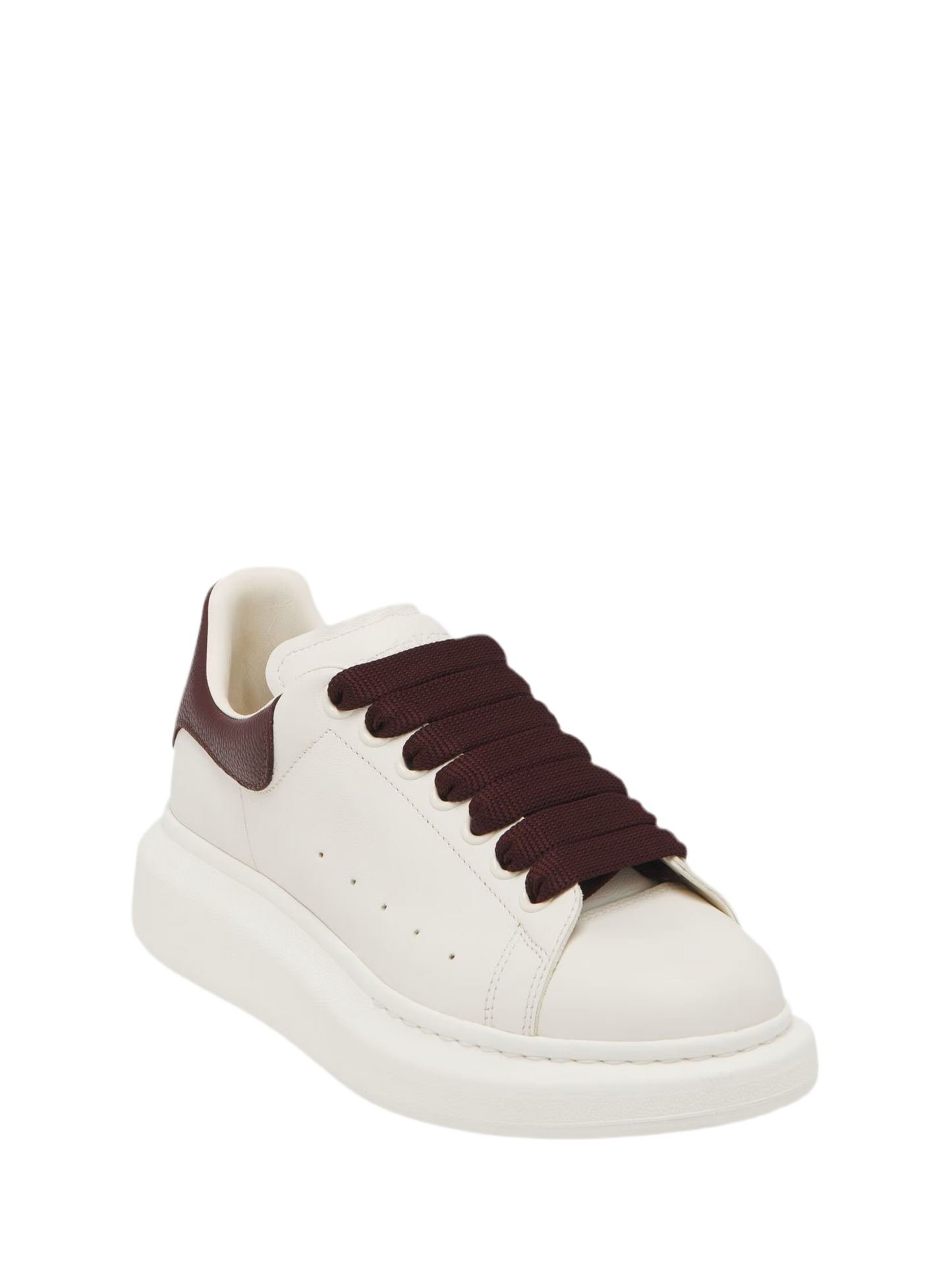 Alexander McQueen Sneaker Oversize in Off-White/Bordeaux