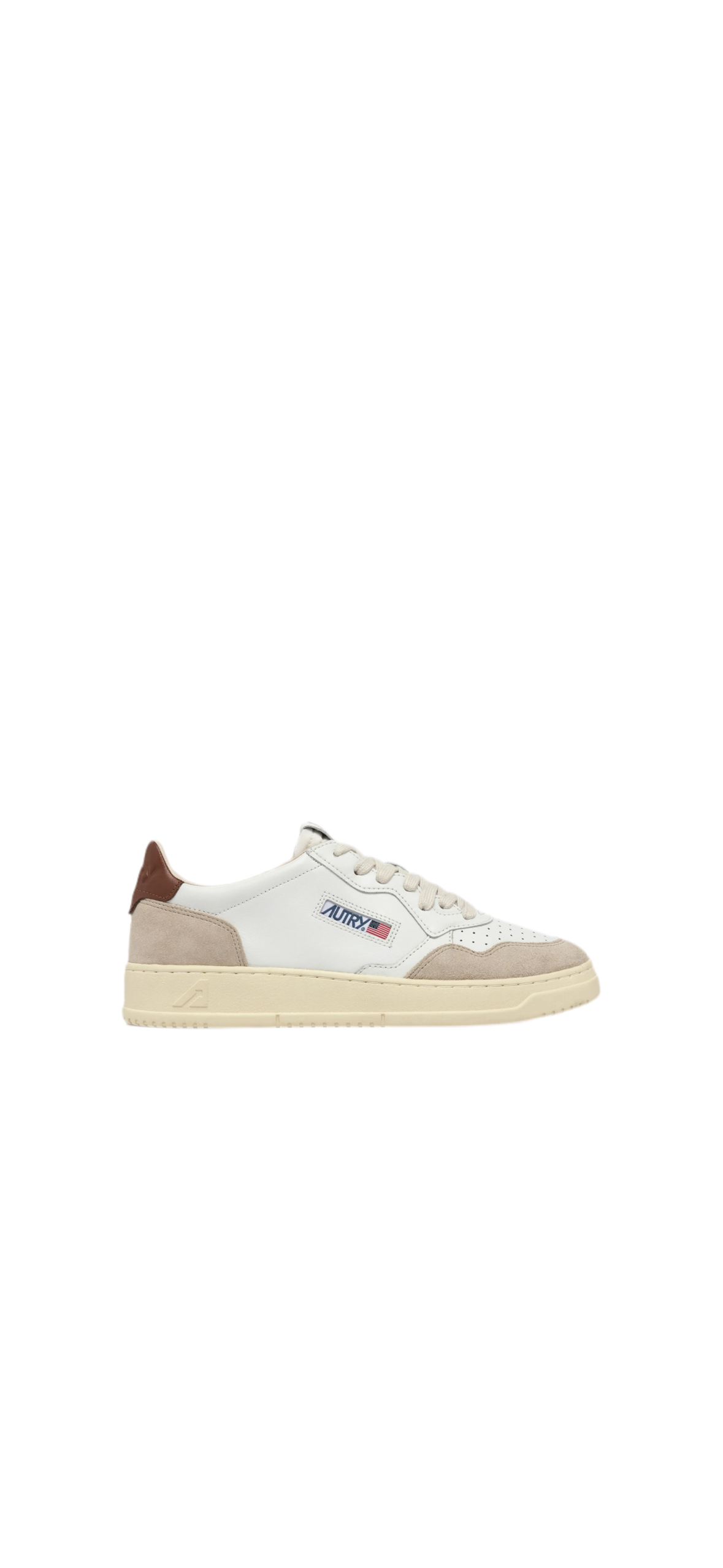 AUTRY SNEAKERS
SNEAKERS MEDALIST LOW IN PELLE E SUEDE BIANCA E MARRONE