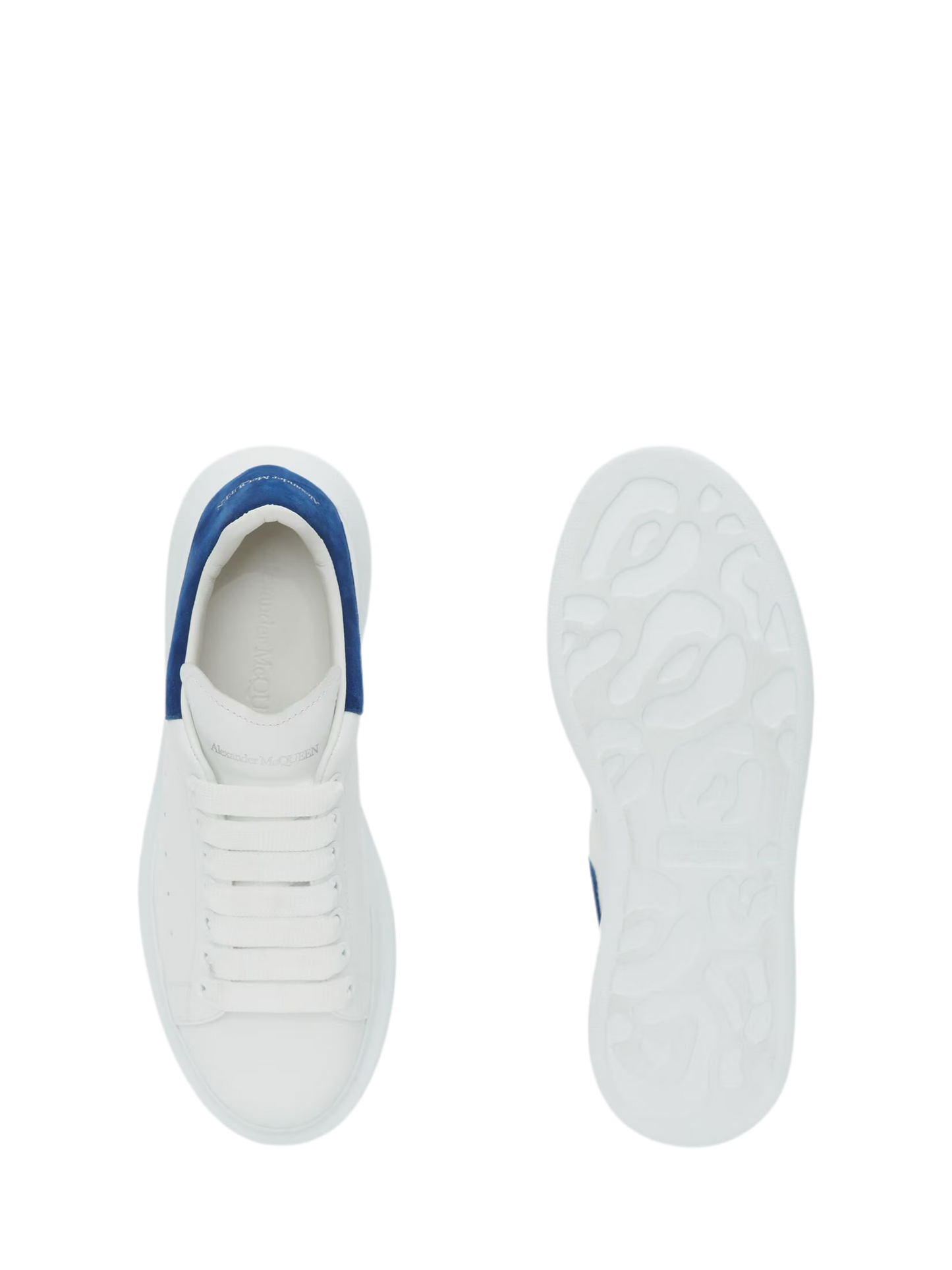 Alexander McQueen Sneaker Oversize in Bianco/Blu Avio