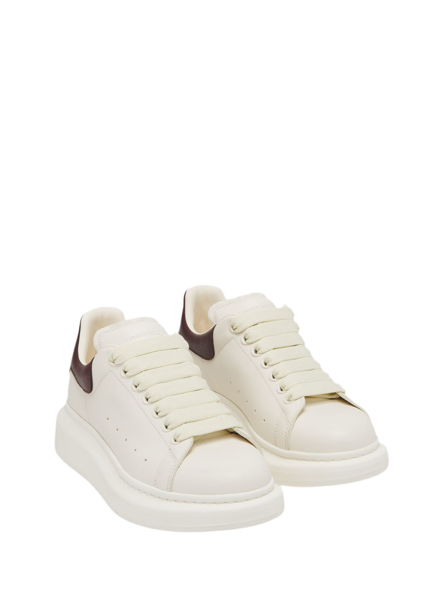 Alexander McQueen Sneaker Oversize in Off-White/Bordeaux
