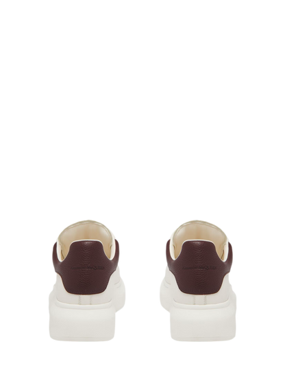 Alexander McQueen Sneaker Oversize in Off-White/Bordeaux