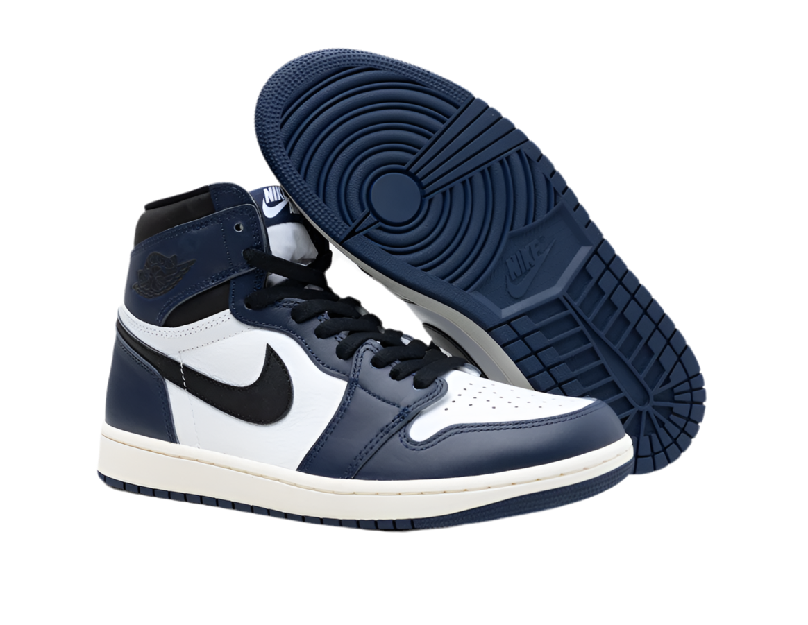 Jordan 1 Retro High OG Midnight Navy / Black - White