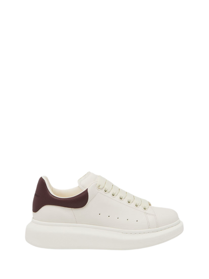 Alexander McQueen Sneaker Oversize in Off-White/Bordeaux