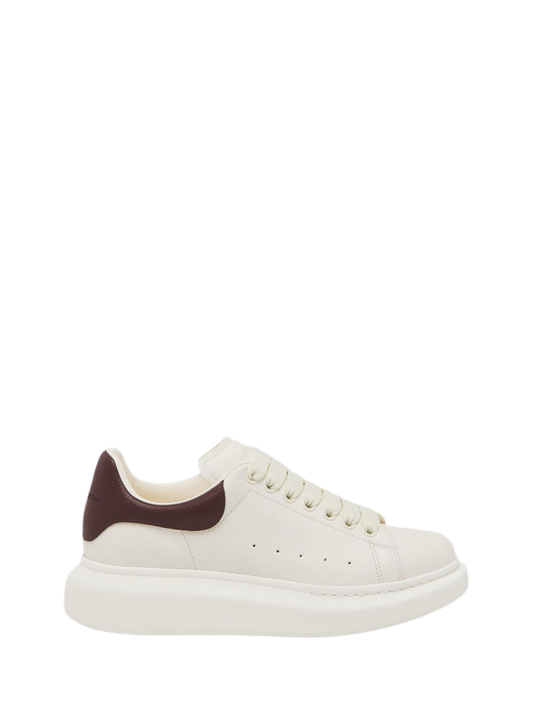 Alexander McQueen Sneaker Oversize in Off-White/Bordeaux