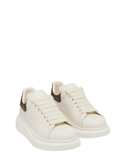 Alexander McQueen Sneaker Oversize in Off-White/Bordeaux